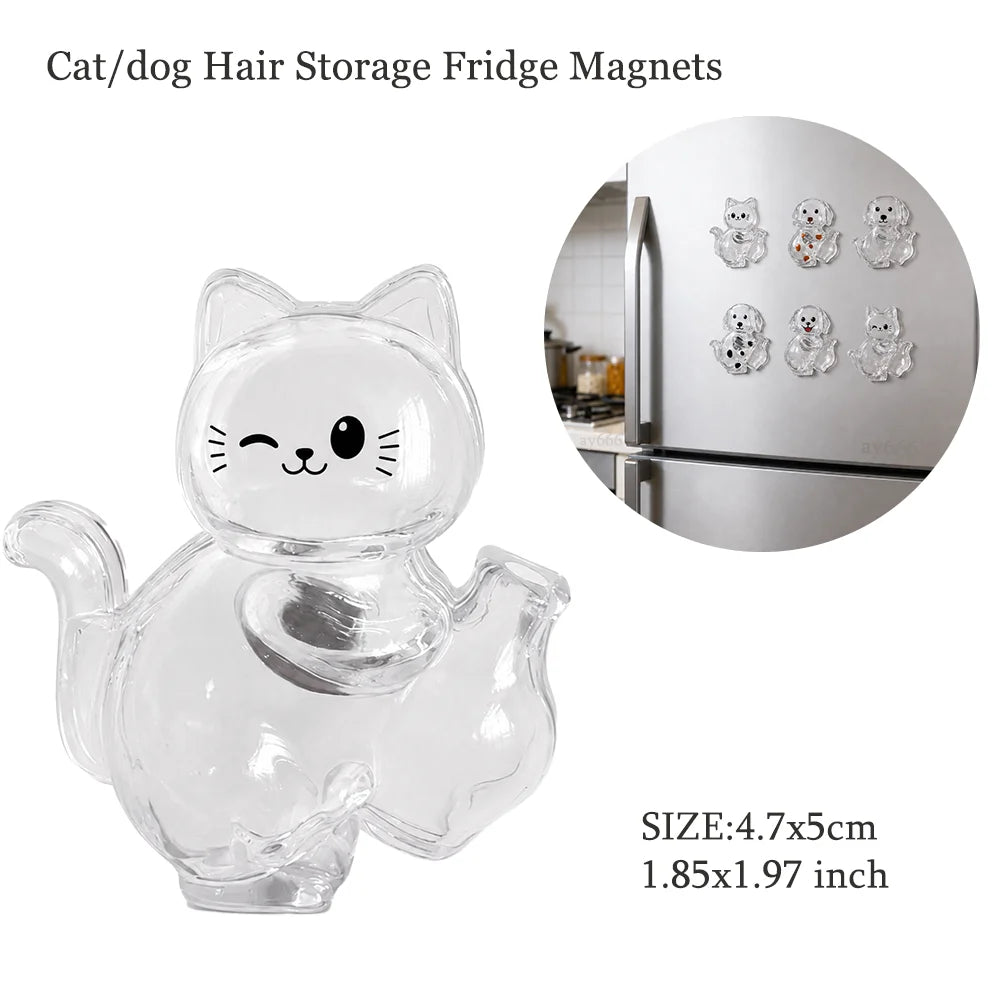 Pet Hair Memorial Keepsake Capsule — Keychain & Fridge Magnet – alternate view 12 of 24