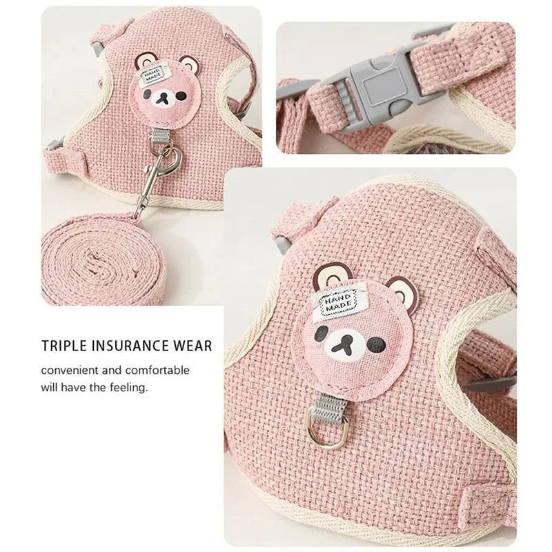 Adjustable Kitten & Cat Harness with Leash — Escape-Resistant, Soft Fit – alternate view 4 of 10