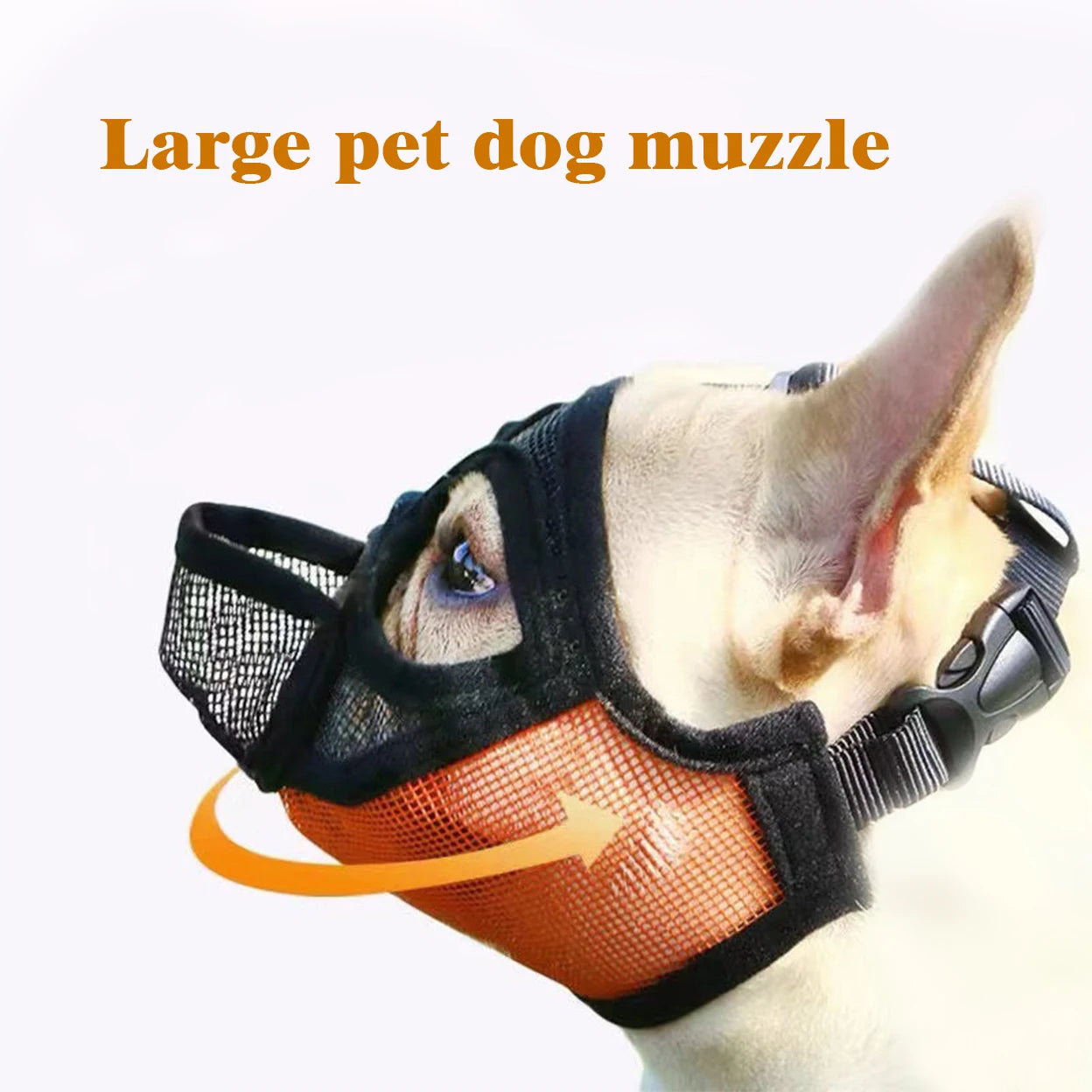Adjustable Short-Snout Dog Muzzle — Bite Prevention for Vet Visits & Grooming – alternate view 4 of 10