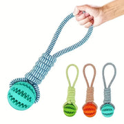 Cotton Rope Treat-Dispensing Puzzle Ball for Dogs – Dog Toys thumbnail