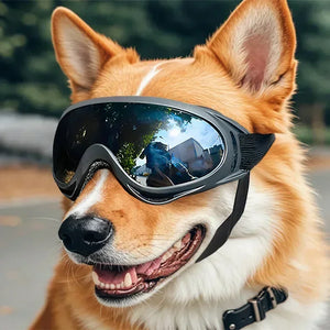 Adjustable UV-Protection Dog Sunglasses — Windproof Pet Goggles