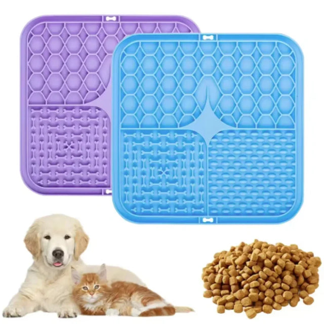 Silicone Lick Mat & Slow Feeder for Dogs