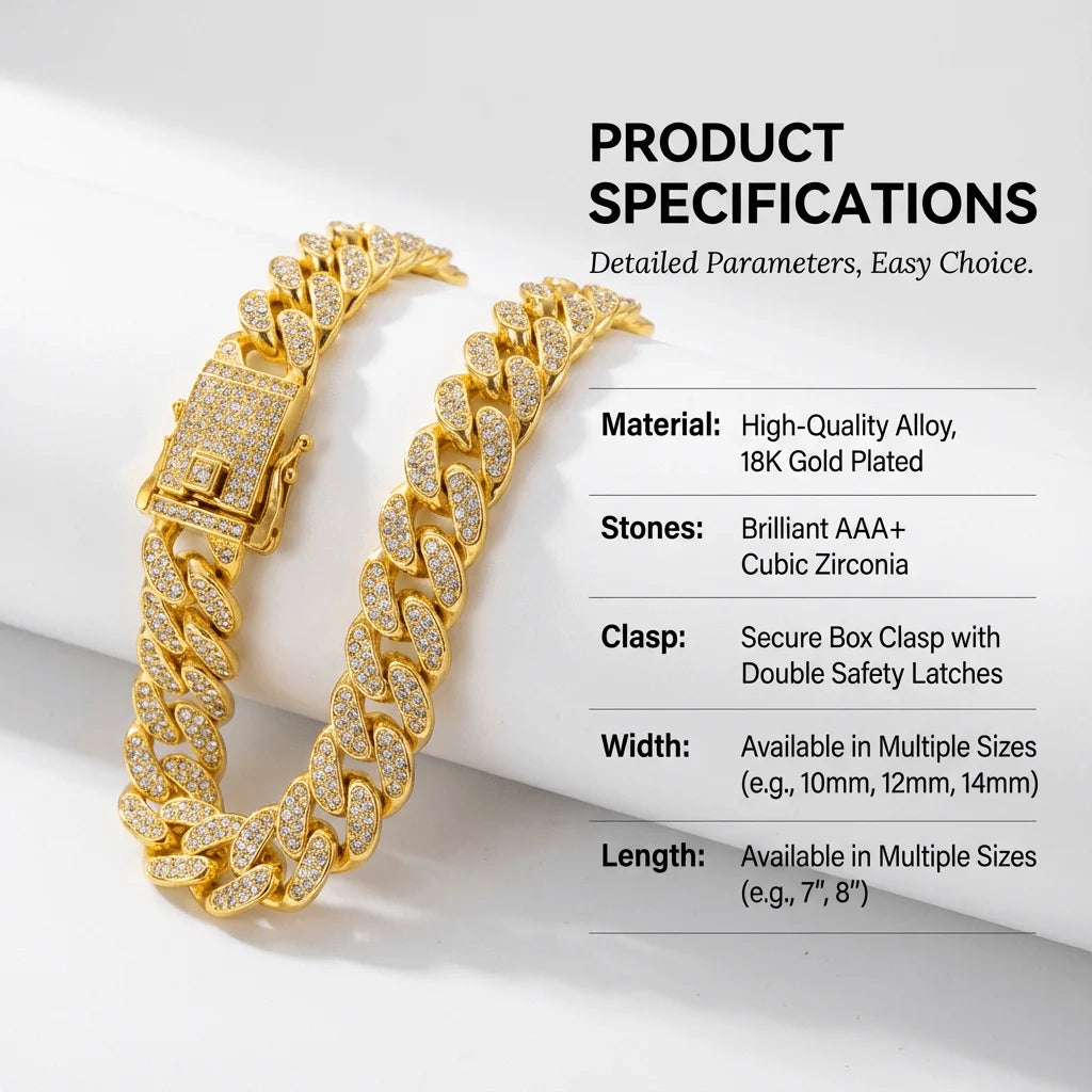 Gold-Tone Cuban Chain Fashion Collar for Dogs – alternate view 6 of 7
