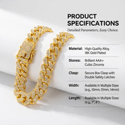 Gold-Tone Cuban Chain Fashion Collar for Dogs – alternate view 6 thumbnail
