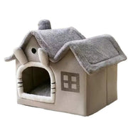 Foldable Winter Pet House — Warm Double-Roof Bed for Small Pets – alternate view 7 thumbnail