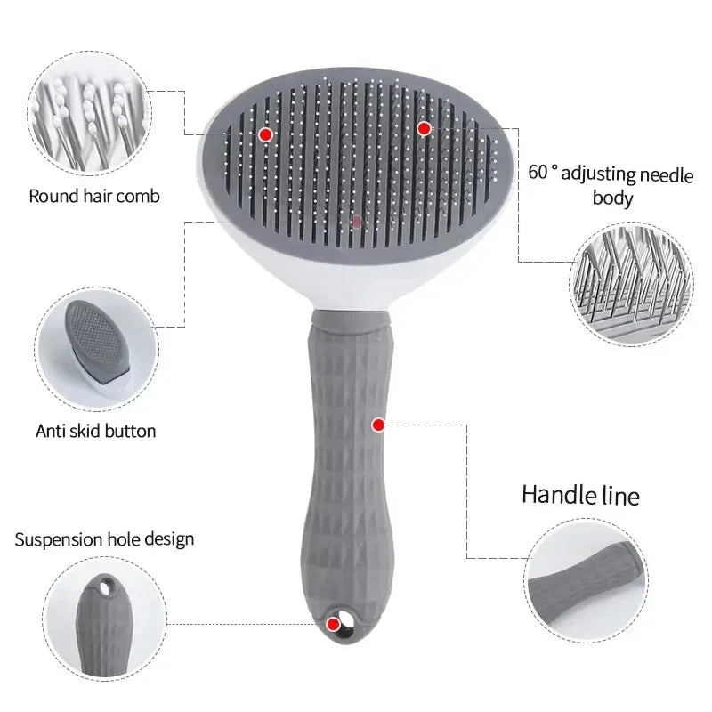 Self-Cleaning Slicker Brush for Dogs & Cats – alternate view 5 of 9
