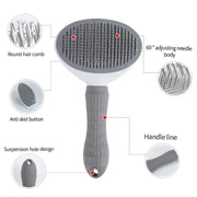 Self-Cleaning Slicker Brush for Dogs & Cats – alternate view 5 thumbnail