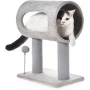 Indoor Cat Tree with Tunnel, Bed & Scratching Post – Cat Furniture thumbnail