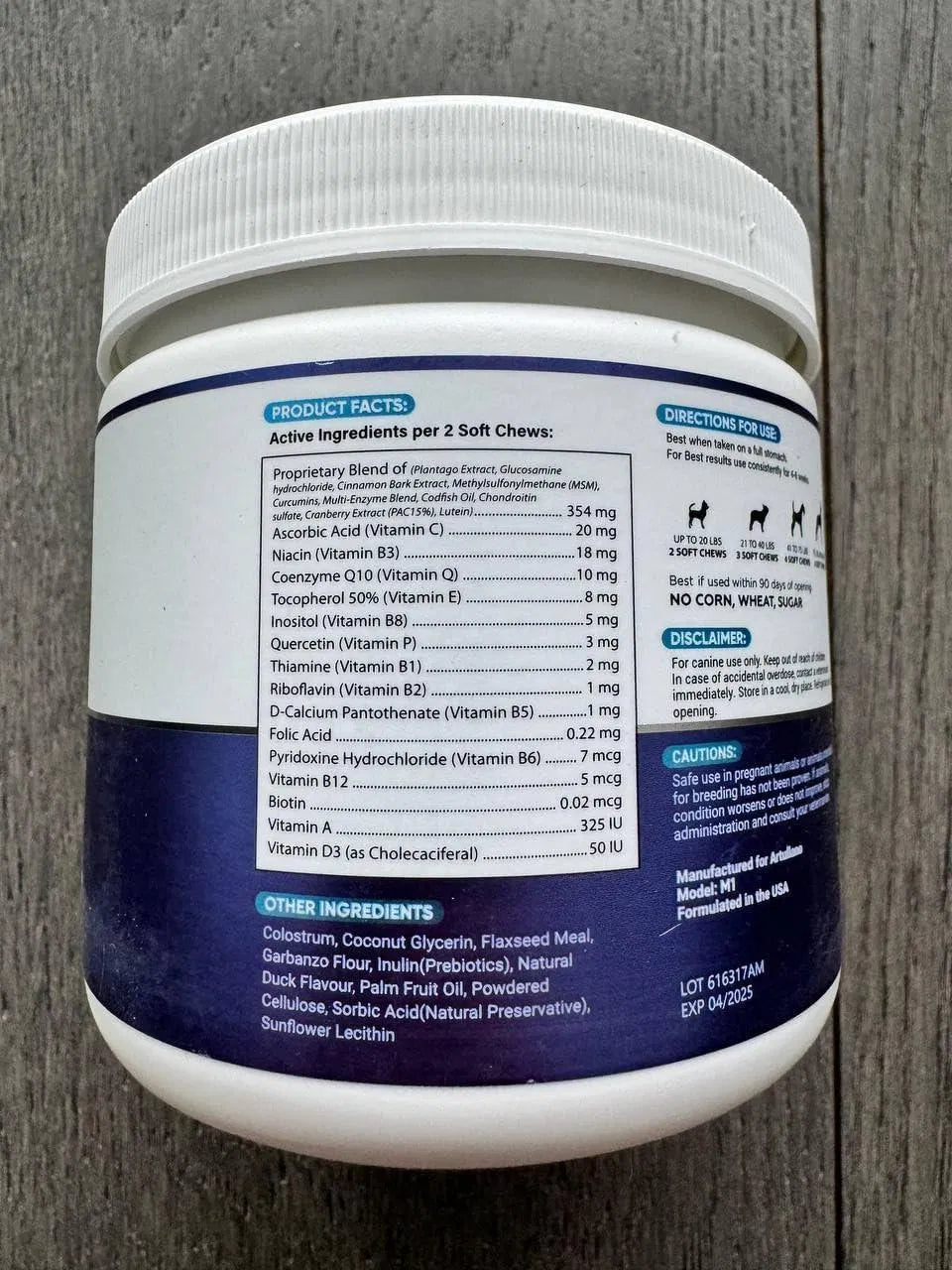 20-in-1 Dog Multivitamin Chews with Glucosamine — Daily Wellness Support – alternate view 5 of 7
