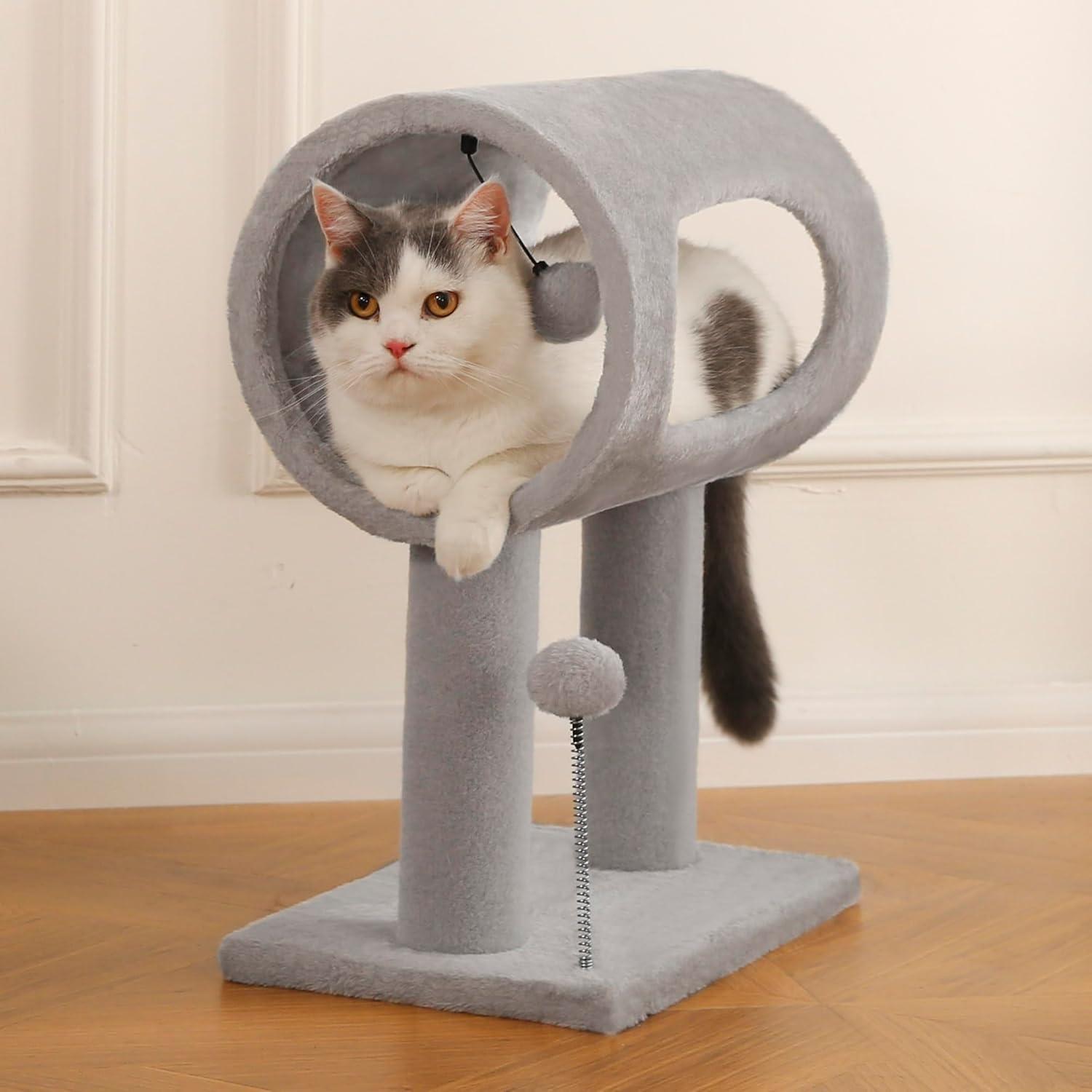 Indoor Cat Tree with Tunnel, Bed & Scratching Post – alternate view 8 of 10