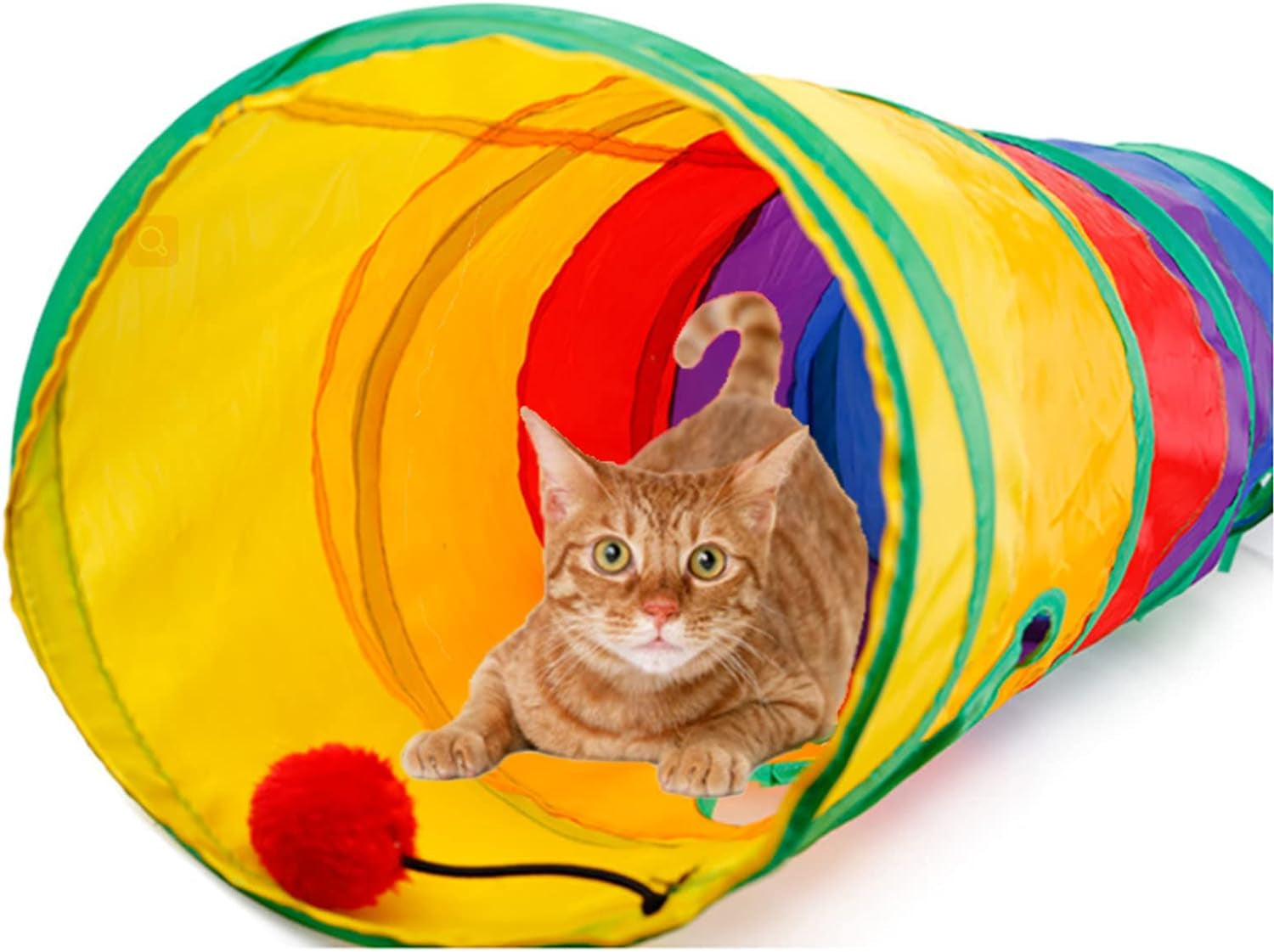 32-Piece Interactive Cat Toy Set — Tunnel, Wand, Balls & More – alternate view 7 of 7