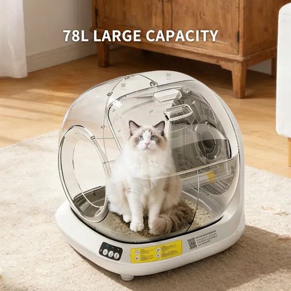 Automatic Self-Cleaning Cat Litter Box — App-Controlled, 78L – alternate view 3 of 6